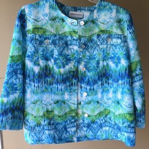 Alfred Dunner lightweight button down jacket